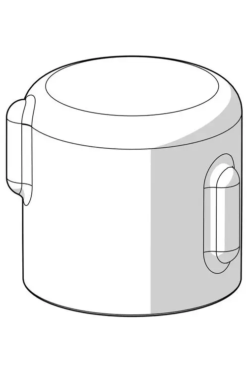 Runder Absperrgriff mit seitlichen Haltegriffen in Chromoptik, gestaltet für Anwendungen von HANSA. Minimalistische Formgebung ohne sichtbare Maße.